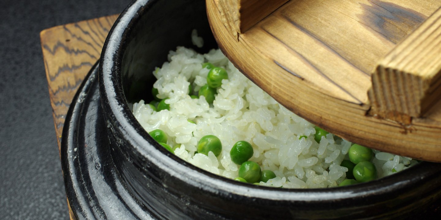 写真：豆ご飯などご飯類にも季節感を