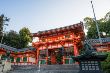 写真：八坂神社などへのお参り後の御会食